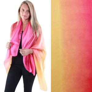 2995 - Boutique Charmeuse Shawls #16 Ombre Tangerine-Gold - 