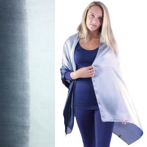 2995 - Boutique Charmeuse Shawls #32 Ombre Navy-Light Grey - 