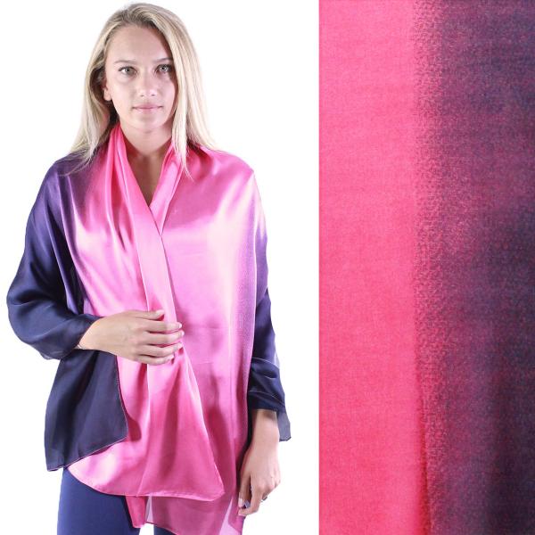 Wholesale 2995 - Boutique Charmeuse Shawls #47 Ombre Navy-Wine - 