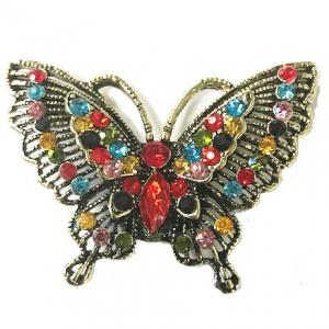 2997 - Artful Design Magnetic Brooches 501 Multi Butterfly  - 2