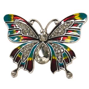 2997 - Artful Design Magnetic Brooches 555 Multi Butterfly - 2.25