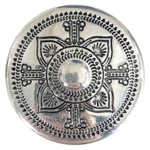 2997 - Artful Design Magnetic Brooches 561SI<br> Silver Aztec Flower<br>Magnetic Brooch  - 1.5