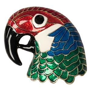 2997 - Artful Design Magnetic Brooches 575 Multi Parrot  - 2