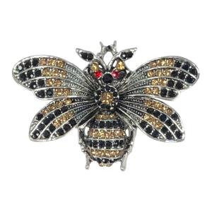 2997 - Artful Design Magnetic Brooches 577SGB<br> Silver-Gold-Black Bee<br>Magnetic Brooch - 2.5