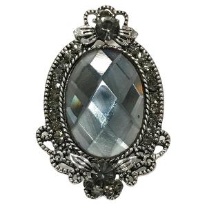 2997 - Artful Design Magnetic Brooches 004 Ornate Oval  - 1.75