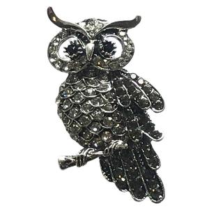 Wholesale 2997 - Artful Design Magnetic Brooches 008 Owl on a Branch Magnetic Brooch - .75