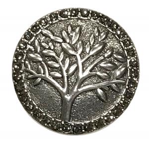 2997 - Artful Design Magnetic Brooches 593 Tree with Hematite Circle Magnetic Brooch 100 2/25 - 2