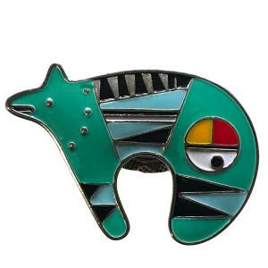 2997 - Artful Design Magnetic Brooches AD-006 - Southwest Bear <br>
Artful Design Magnetic Brooch - 2.25