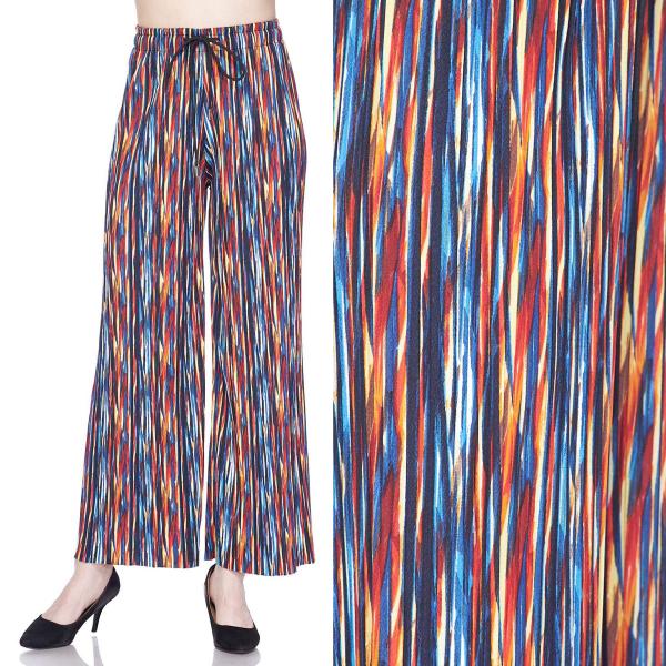 Wholesale 902T - Pleated (No Hem) Twill Pants #14 Multi Stripes - One Size Fits All
