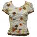Motif White-Brown Floral Motif White-Brown Floral