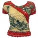 Motif Diagonal Floral Red-Butter Motif Diagonal Floral Red-Butter