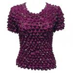 Camisas  manga corta de Popcorn gastr&Atilde;&sup3;nomo - Embroidered - Eggplant