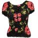 Motif Black with Roses Motif Black with Roses
