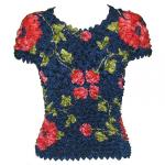 Camisas  manga corta de Popcorn gastr&Atilde;&sup3;nomo - Motif Navy with Roses