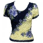 Camisas  manga corta de Popcorn gastr&Atilde;&sup3;nomo - Motif Diagonal Ivory-Navy