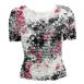 White-Black-Pink Floral White-Black-Pink Floral
