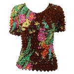 Camisas  manga corta de Popcorn gastr&Atilde;&sup3;nomo - Floral Fantasy - Brown