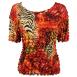 Abstract Zebra Red-Orange Abstract Zebra Red-Orange