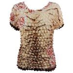 Gourmet Popcorn - Short Sleeve - Motif Tiger Roses