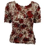 Gourmet Popcorn - Short Sleeve - Crimson-Taupe Floral