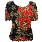 Gourmet Popcorn - Short Sleeve - Red,Black & Paisley