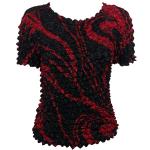 Gourmet Popcorn - Short Sleeve - Swirl Black-Red