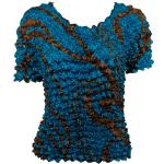 Gourmet Popcorn - Short Sleeve - Swirl Turquoise-Gold