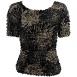 Abstract Flowers Black-Tan Abstract Flowers Black-Tan