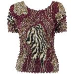 Gourmet Popcorn - Short Sleeve - Zebra Wine-Brown