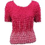 Gourmet Popcorn - Short Sleeve - Floral Border White on Pink