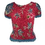Camisas  manga corta de Popcorn gastr&Atilde;&sup3;nomo - Motif Crimson with Leaves