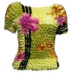 Camisas  manga corta de Popcorn gastr&Atilde;&sup3;nomo - Motif Green Floral