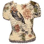 Gourmet Popcorn - Short Sleeve - Motif Beige-Silver Blossom