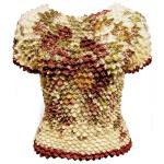 Camisas  manga corta de Popcorn gastr&Atilde;&sup3;nomo - Motif Brown-Green Floral