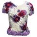 Motif White-Purple Floral