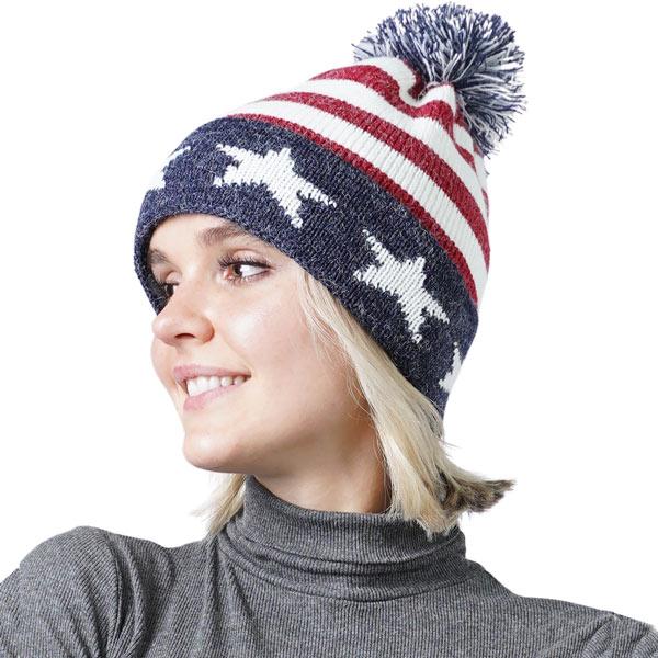 Wholesale 3114 - Winter Knit Hats 10289 - USA<BR>
Winter Knit Hat - One Size Fits Most