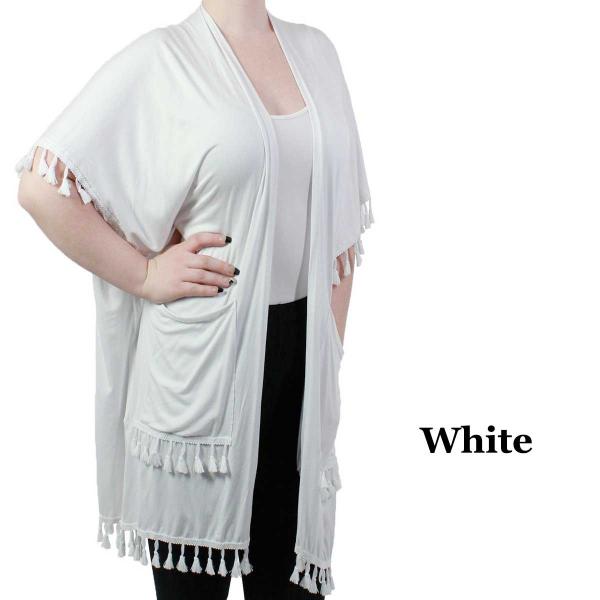 Wholesale 511 - Tasseled Vests White - 