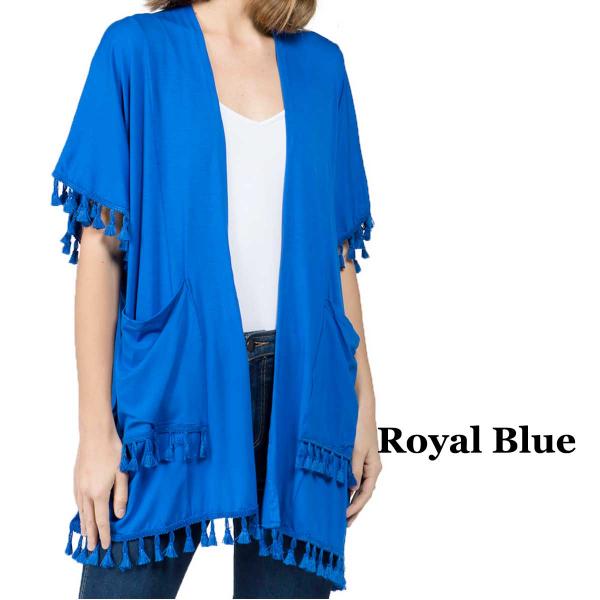 Wholesale 9771 - Tassel Kimonos Royal Blue - 