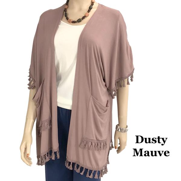 Wholesale 9771 - Tassel Kimonos Dusty Mauve - 