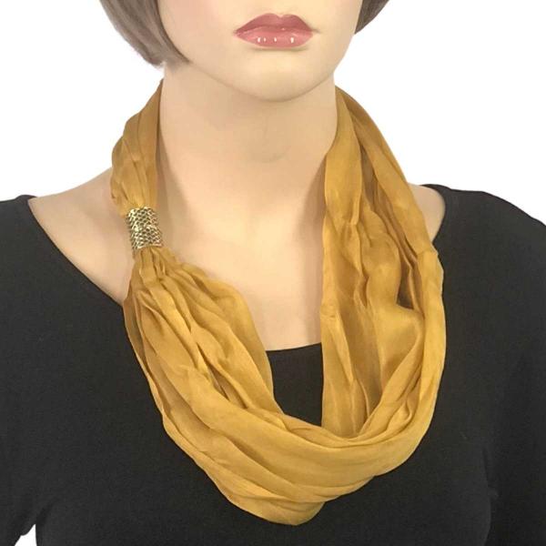 Wholesale 3171 - Magnetic Clasp Scarves (Cotton/Silk) 100  #16 Saffron - 