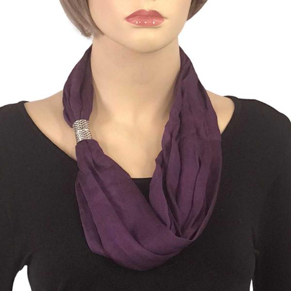 Wholesale 3171 - Magnetic Clasp Scarves (Cotton/Silk) 100  #07 Grape Compote - 