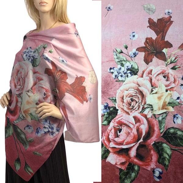 wholesale 3226 - Satin Charmeuse Button Shawls #15 Satin Charmeuse Shawl with Black Wooden Buttons - 