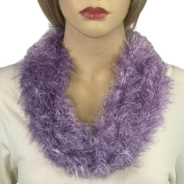 Wholesale 3262 Magnetic Clasp Scarves (Eyelash Yarn) #09 Lilac - 