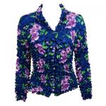 Navy with Purple Flowers