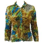 Abstract Zebra Gold-Blue