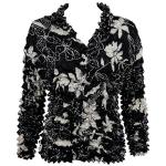 Floral - White on Black