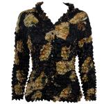 Black with Gold Leaves