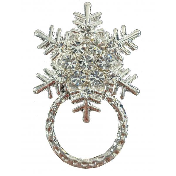 1225 - Ideas for Christmas Season  - Magnetic Eyeglass Holder - Snow Flake #02  1225 - Ideas for Christmas Season  Magnetic Eyeglass Holder - Snow Flake #02 -