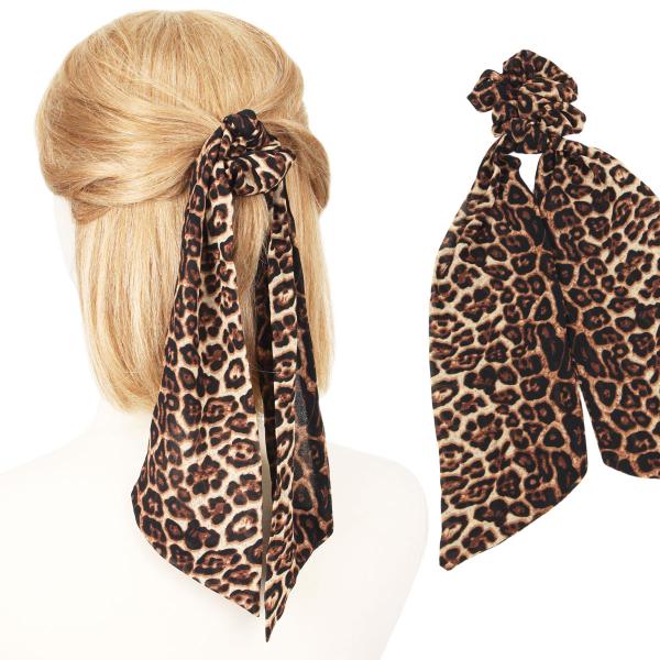 Wholesale 3440 - Hair Ties LEOPARD PRINT Hair Tie 2070 - 