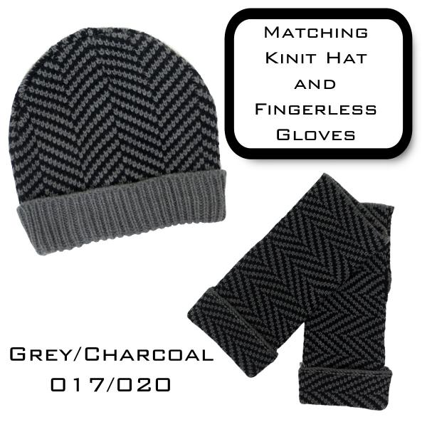 wholesale 3522 - Hat and Glove Set GREY/CHARCOAL Hat and Glove Set - 
